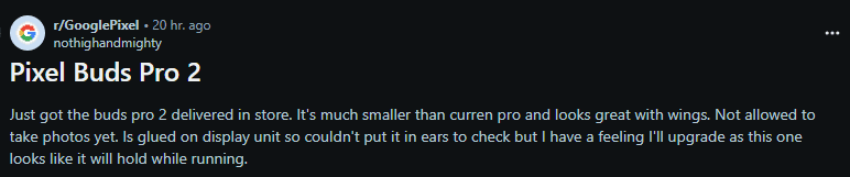 Google Pixel Buds Pro 2 veikalā