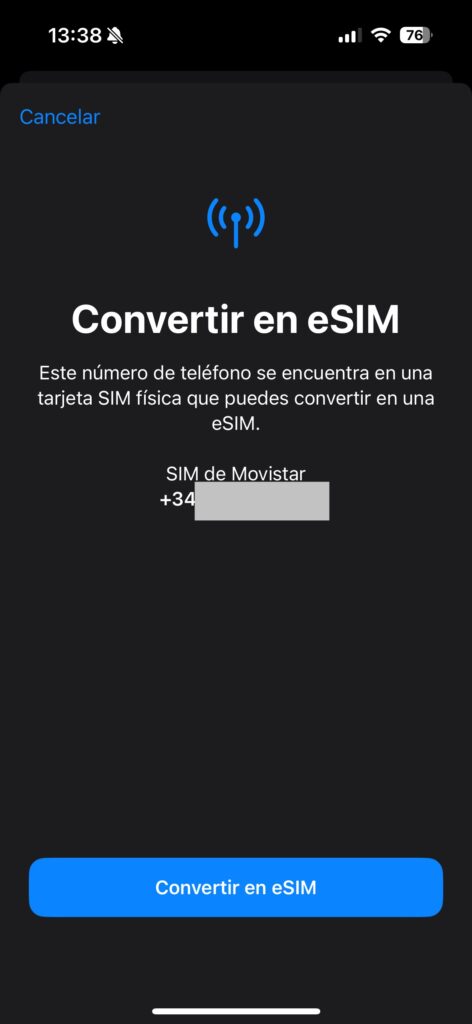 eSIM iPhone