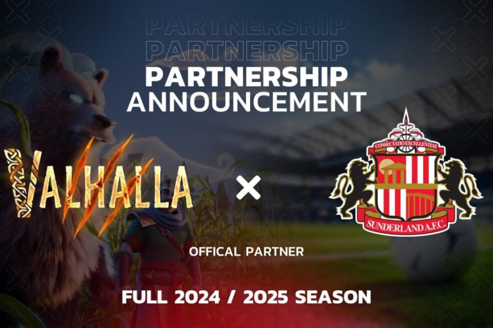 Valhalla uzsāk sadarbību ar Sunderland AFC uz visu 2024.-2025. gada sezonu