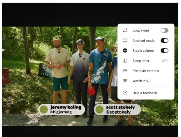 YouTube miega taimeris