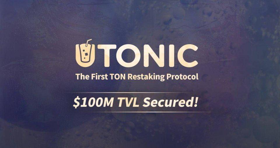 UTONIC Protocol piesaista USD 100 miljonus TVL par TON pirmo pārtīšanas risinājumu