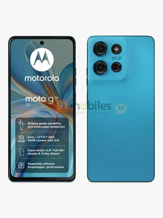 Moto G75 zils