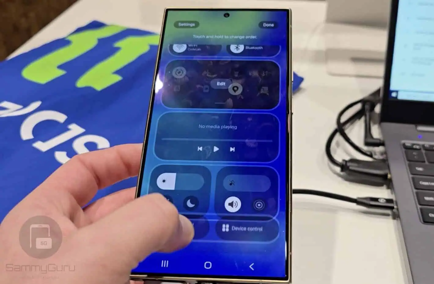 samsung one ui 7 konferences jauna ātro iestatījumu pielāgošana