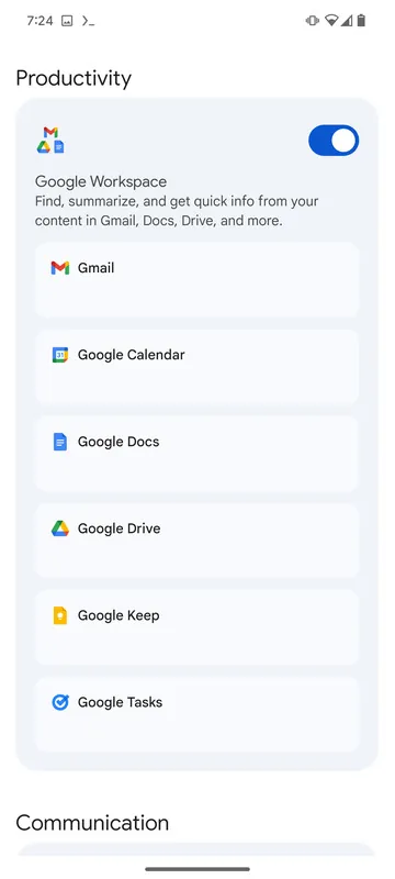 Gemini paplašinājumu kategorijas 5