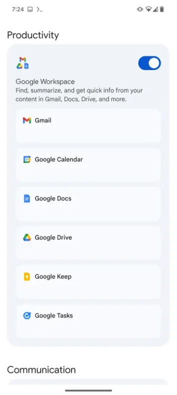 Gemini paplašinājumu kategorijas 5