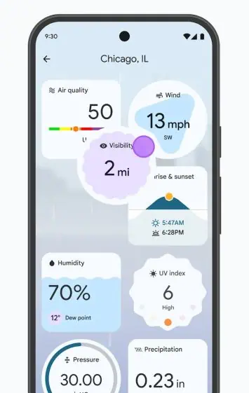 jauna pikseļu laikapstākļu lietotne 1