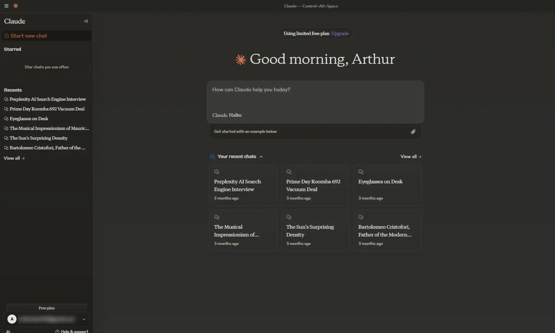 Claude darbvirsmas lietotne (2)