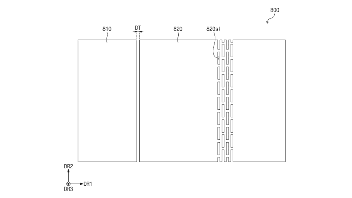 Samsung trīs locīšanas viedtālruņa patents 3