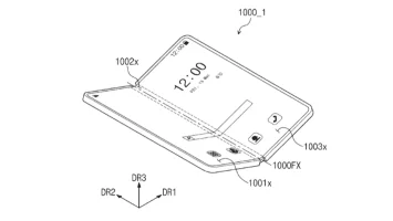 Samsung trīs salocīšanas viedtālruņa patents 4