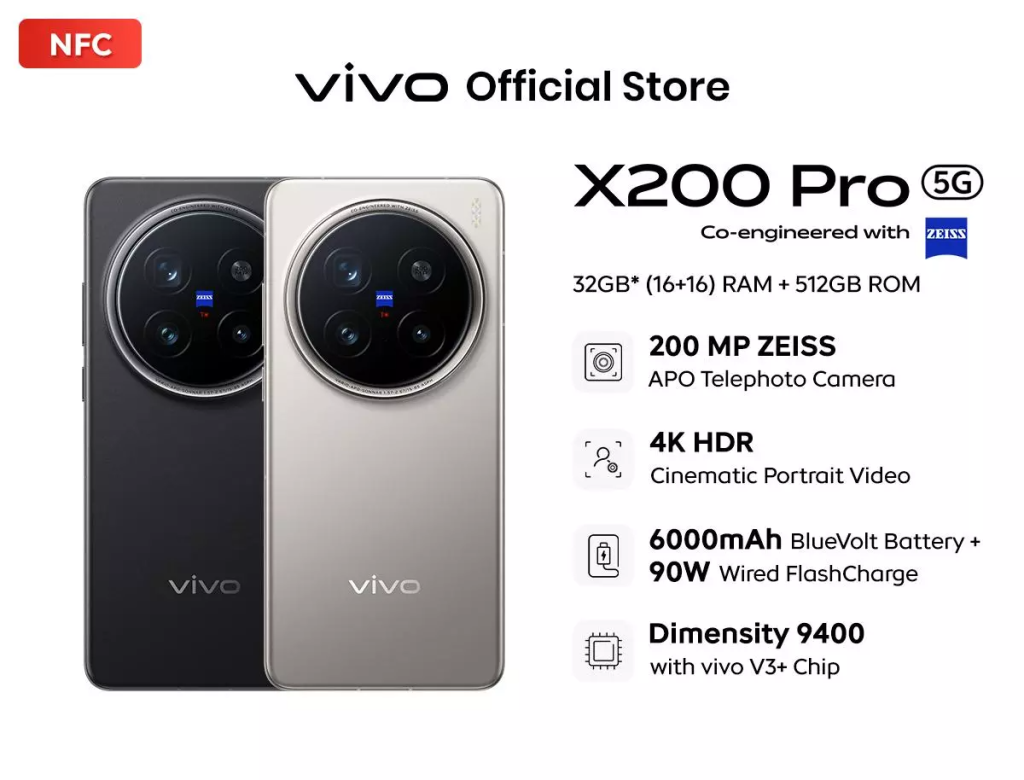 Vivo X200 globālo specifikāciju noplūde 2