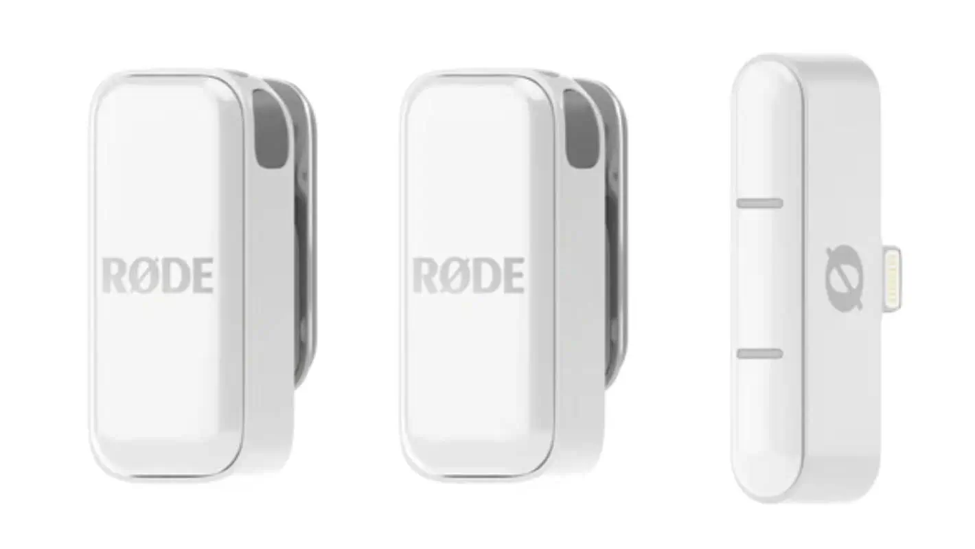 RODE Wireless Micro White ar zibens uztvērēju