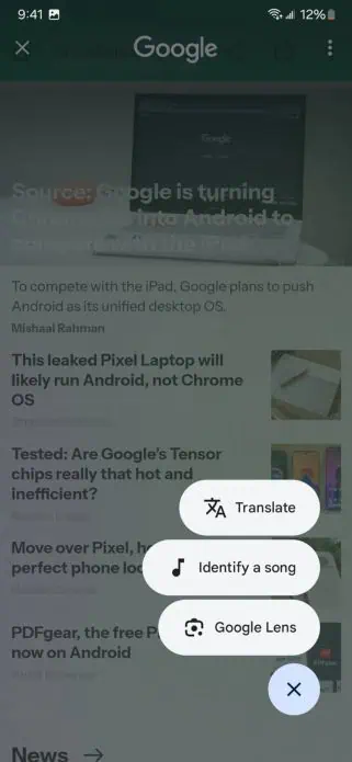 Pārveidošanas rīklodziņš no apļa meklēšanai ar lietotņu atvilktni (1)
