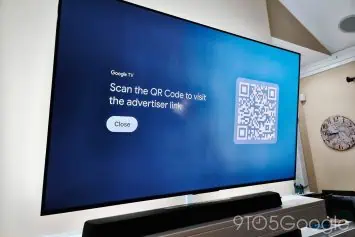 google TV reklāmu qr kodi 2