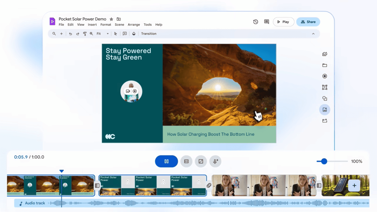 Apstiprināta Google Vids vispārējā pieejamība ātrai AI video izveidei