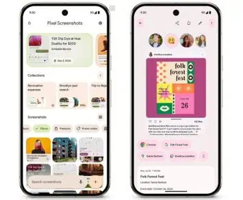 Google ekrānuzņēmumi nodrošina lielas atjaunināšanas funkcijas