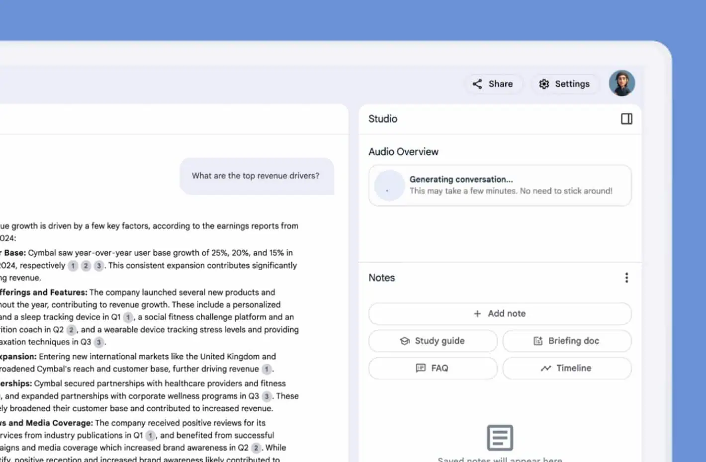 google ai uzņēmumi NotebookLM Plus 3 lpp