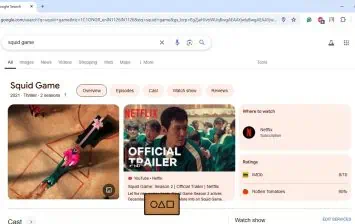 Kalmāru spēle Google meklēšanas lodziņš