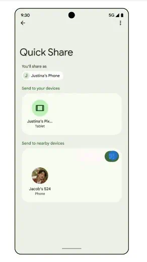 Ātrā kopīgošana atlasiet failu