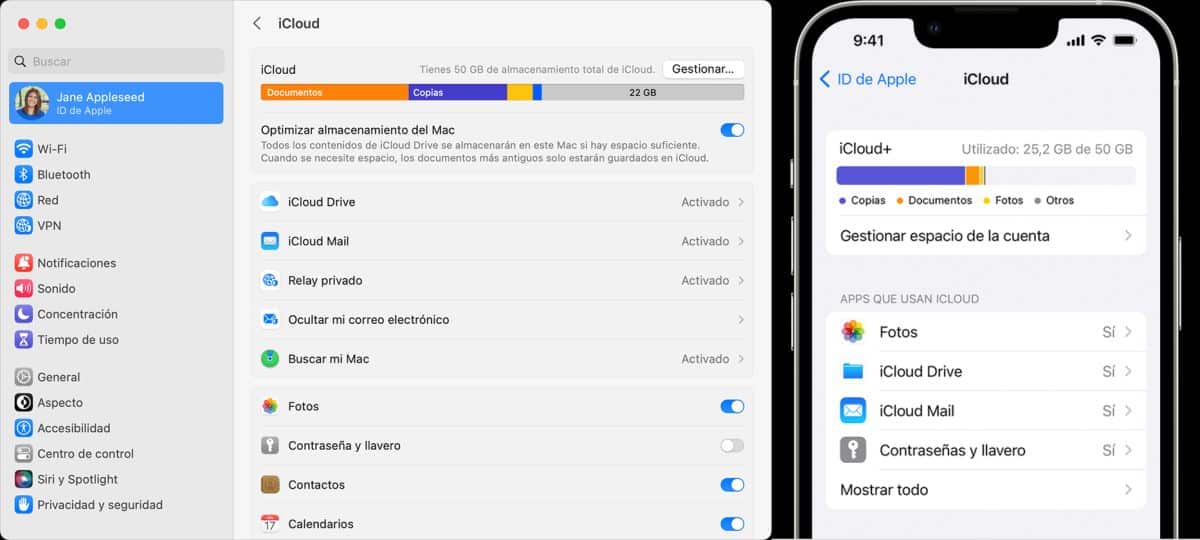 iCloud operētājsistēmās MacOS un iOS