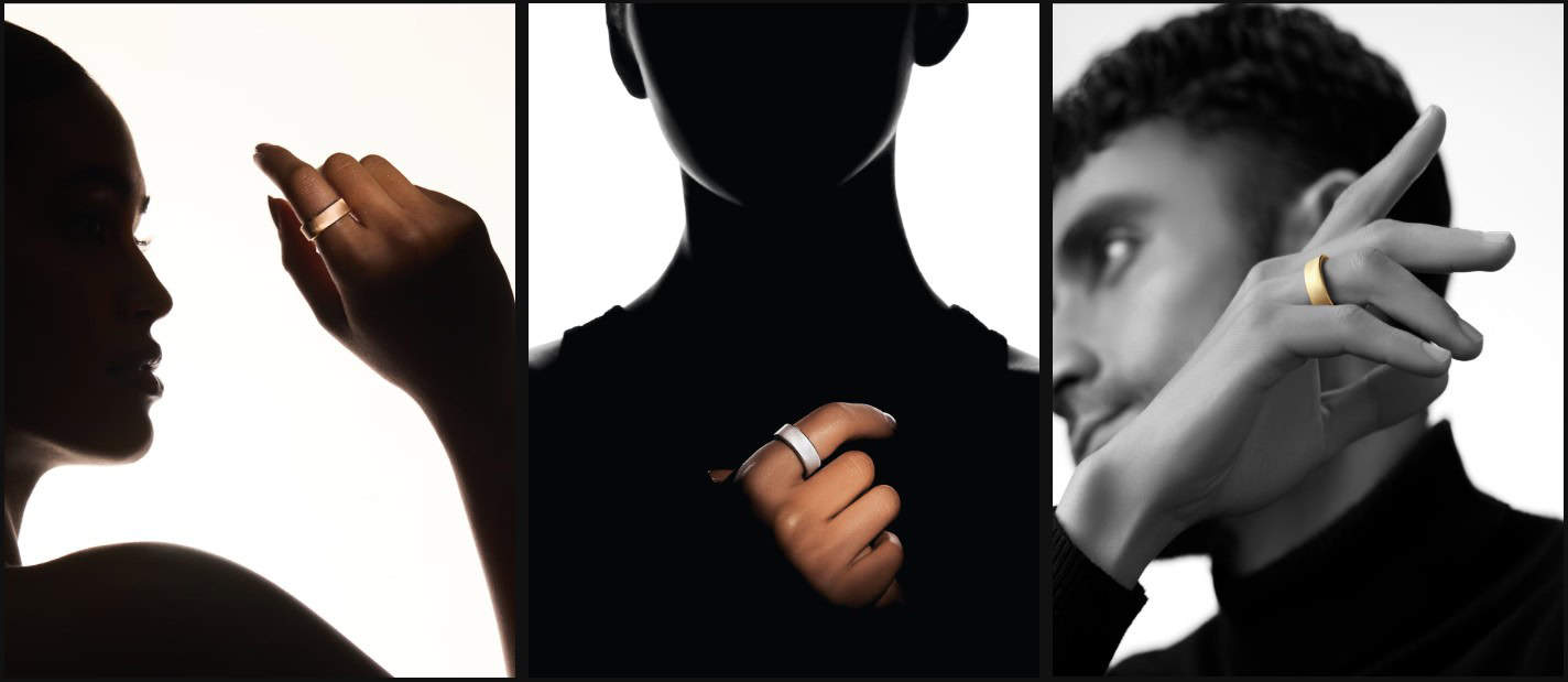 Ultrahuman Rare ir 1900 $ 18 karātu zelta viedais gredzens