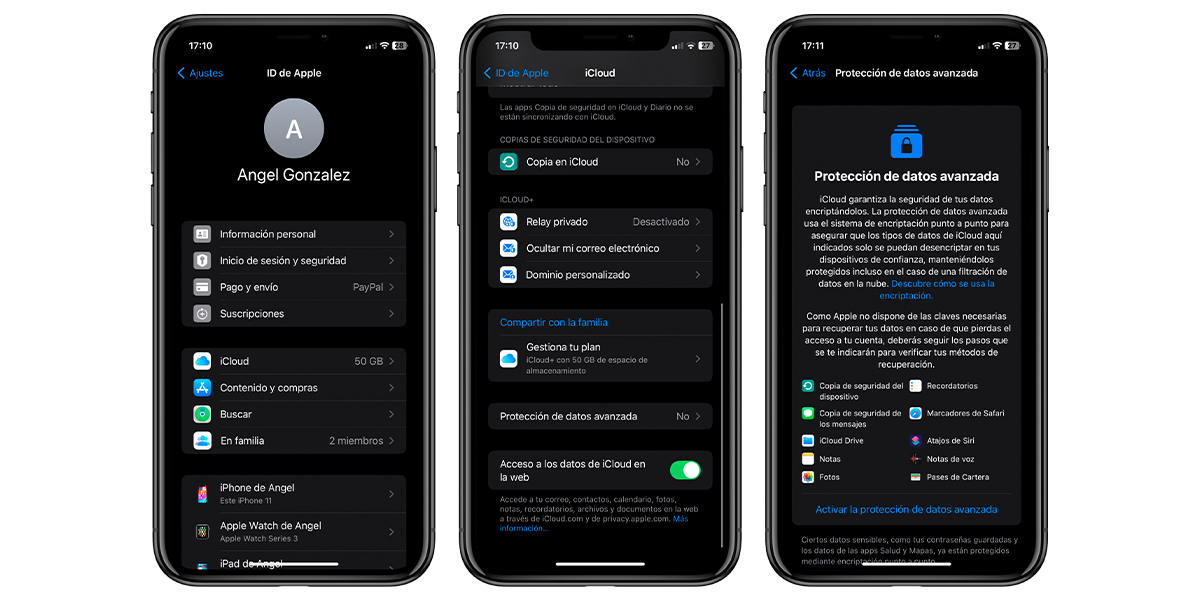 Iekāptas kopijas, kas šifrētas iCloud
