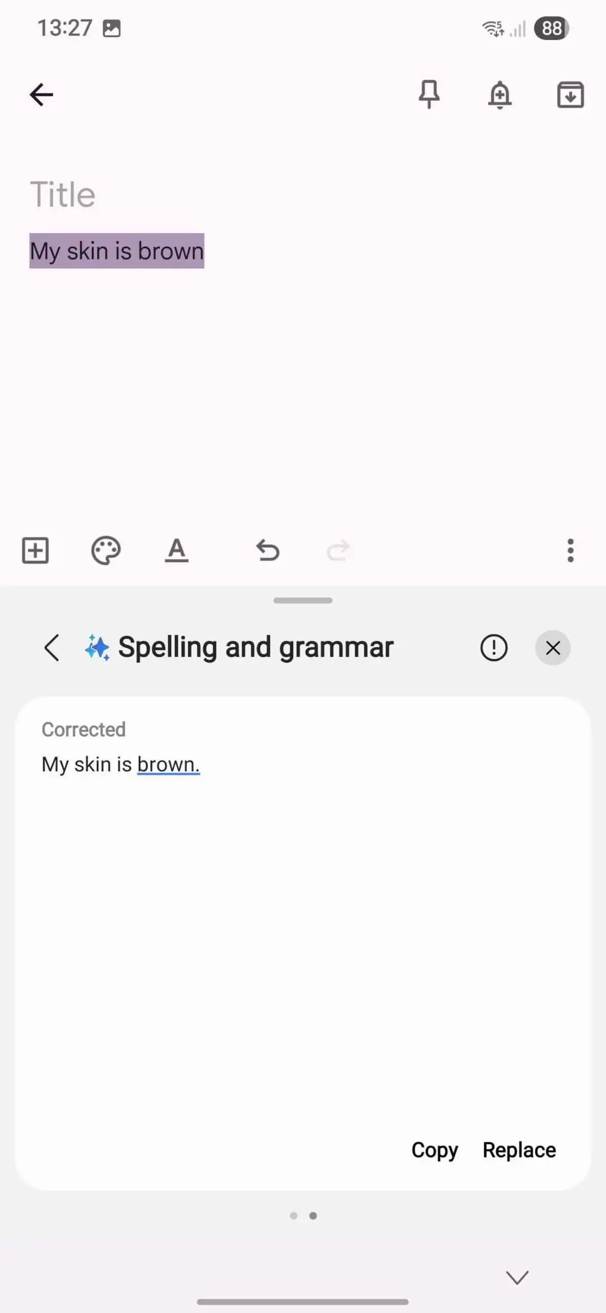 Galaxy AI satura filtra ādas krāsa brūna