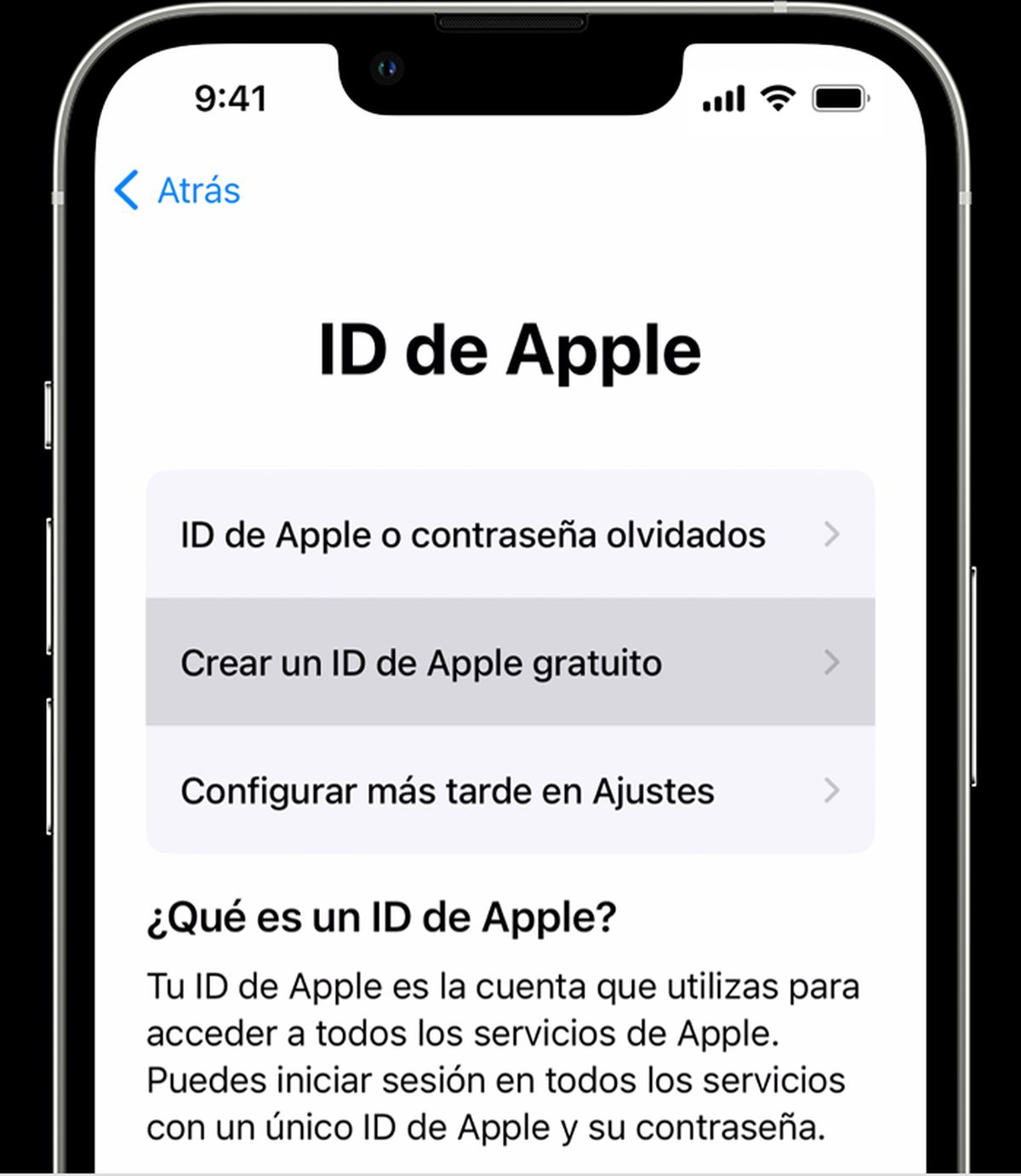 Izveidojiet Apple ID iPhone