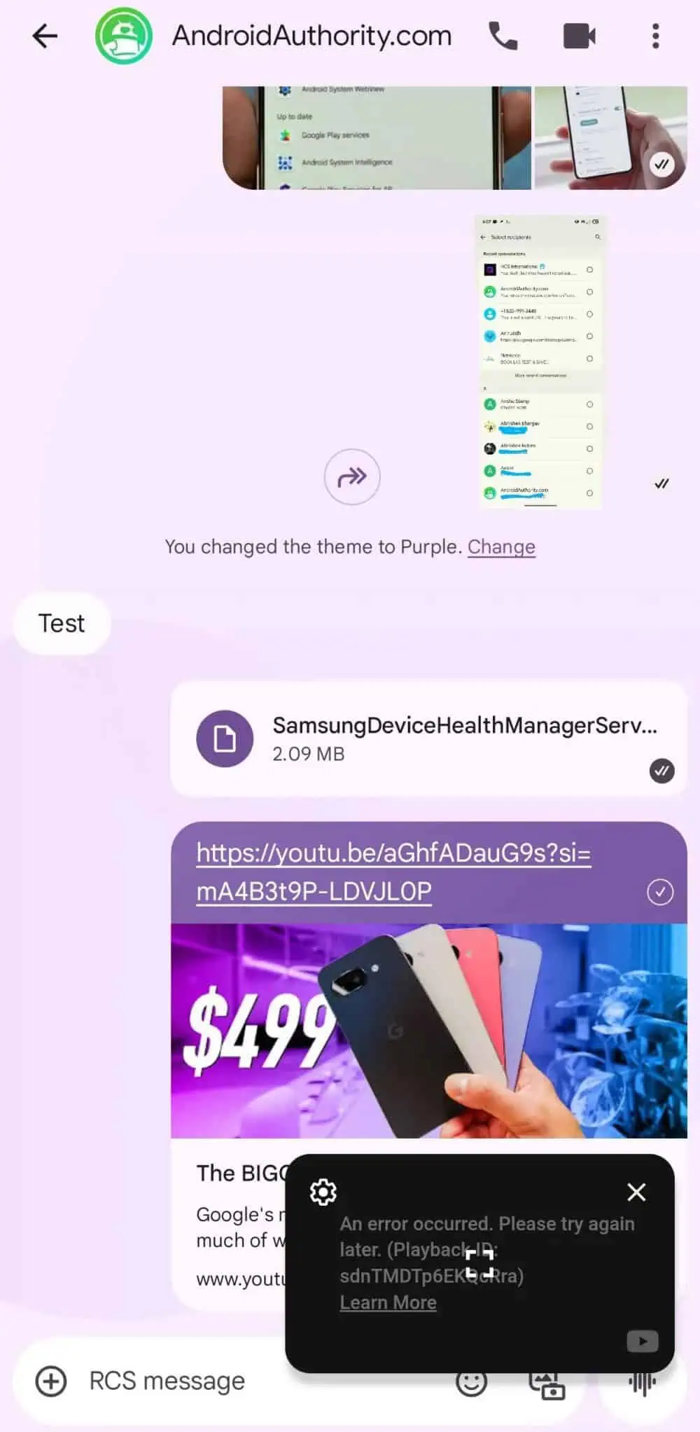 Google ziņojumi YouTube miniplayer return 2