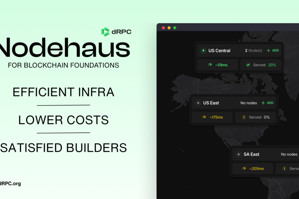 DRPC palaiž Nodehaus, Infra platformu Web3 pamatiem, lai palielinātu blockchain piekļuves efektivitāti