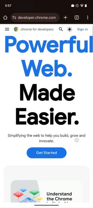 Chrome versija 135 no malas līdz malai