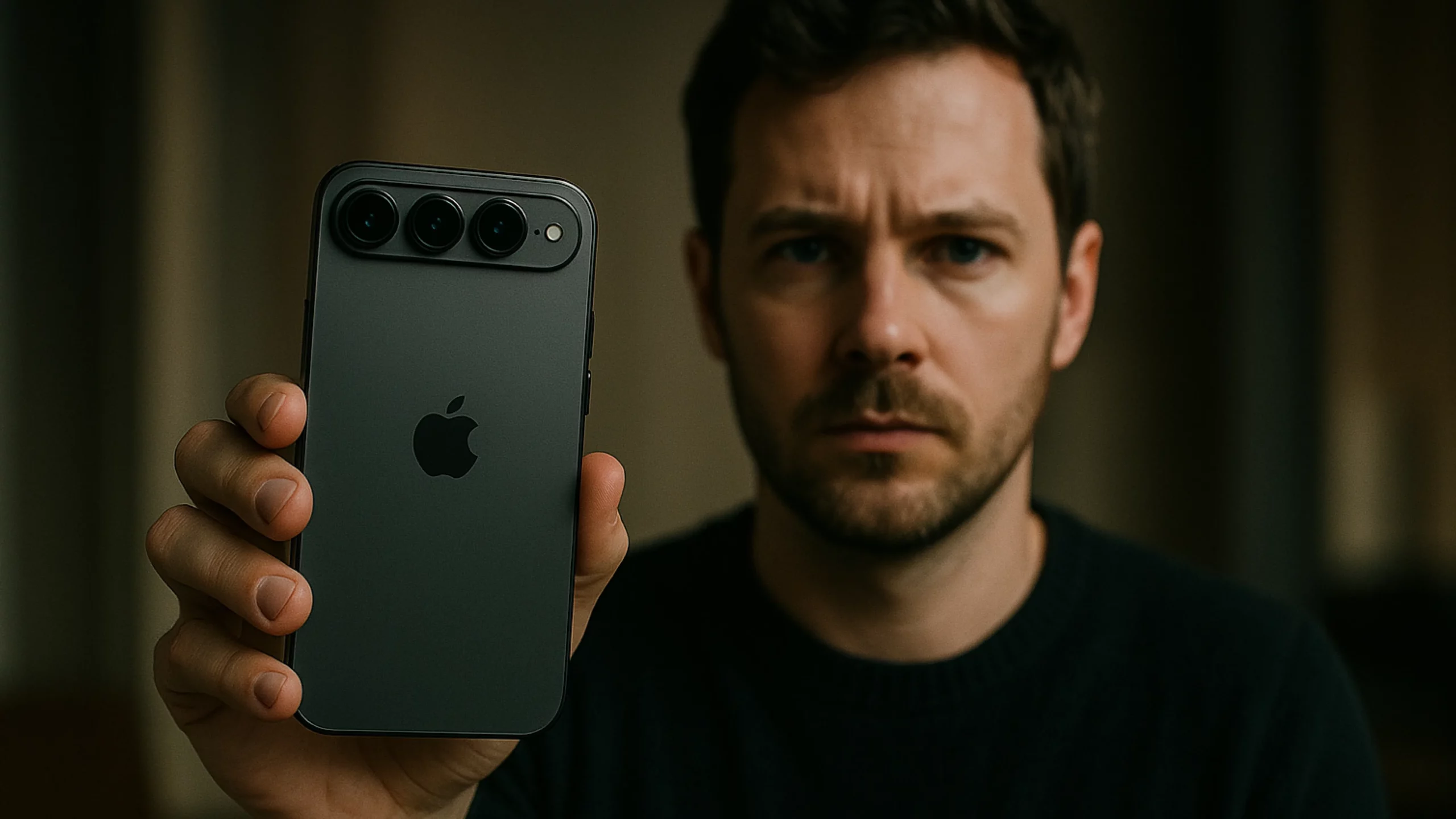 iPhone 17 Pro aizmugures un frontālās kameras