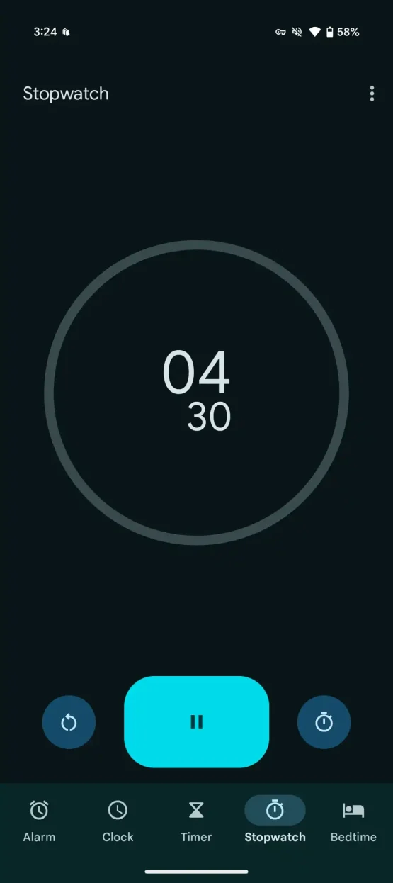 Google pulksteņa materiāls, kuru jūs pašreizējais UI hronometrs 2