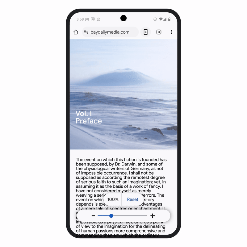 Hroma lapas tuvināšanas mobilais