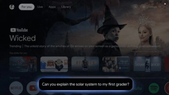 Dvīņu atbildēšanas tēma Google TV