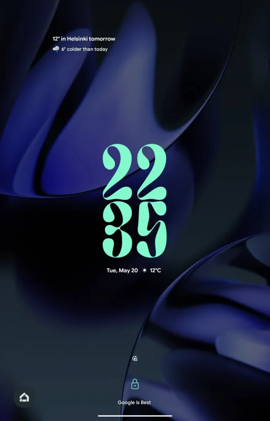 Android 16 bloķēšanas ekrāna pulksteņa pielāgošana 5