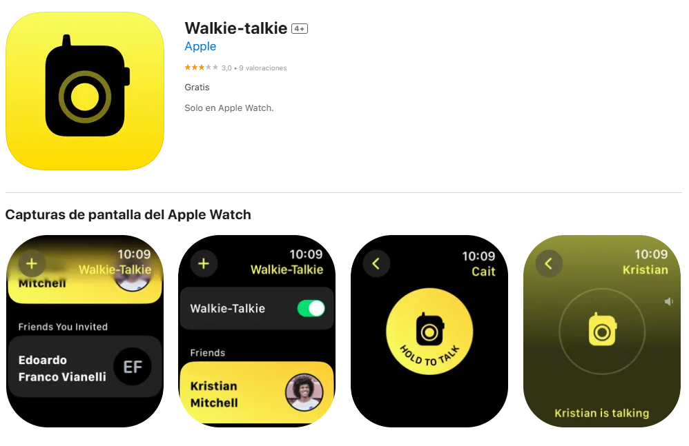 Walkie Talkie lietotne