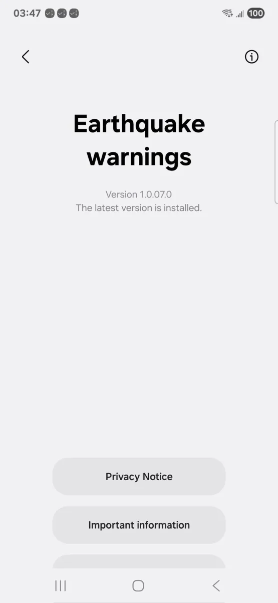 Samsung jaunā zemestrīču brīdinājumu sistēma 4