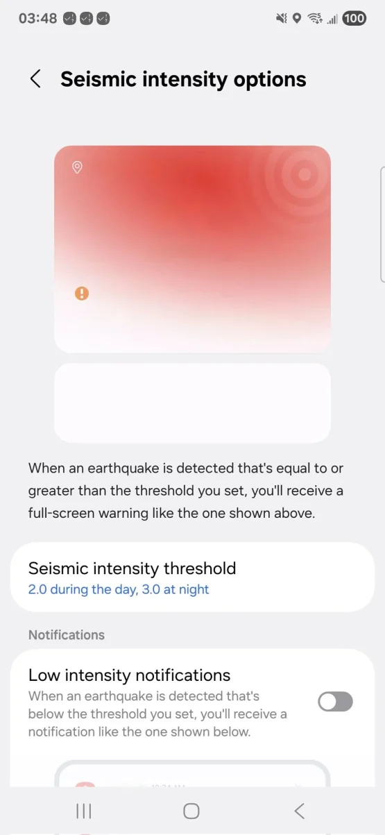 Samsung jaunā zemestrīču brīdinājumu sistēma 5