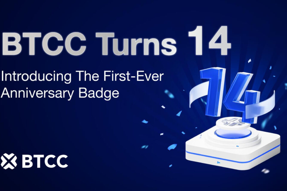 BTCC Exchange svin 14. gadadienu, palaižot pirmo lietotāja emblēmu programmu