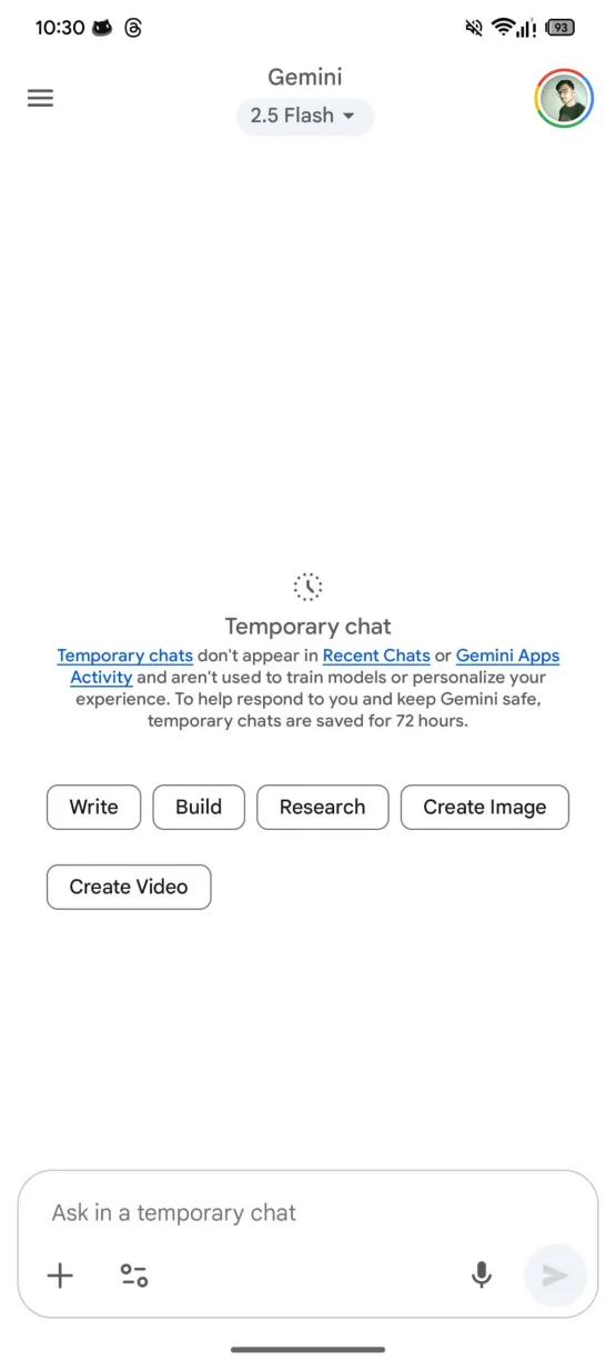 Google Gemini Pagaidu tērzēšanas funkcijas noplūde 2