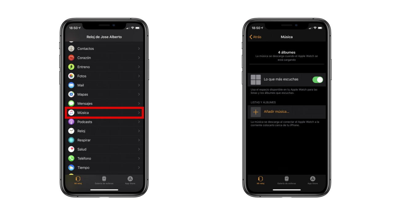 Audio kontrole Apple Watch Kontrolē mūziku un audio Apple Watch