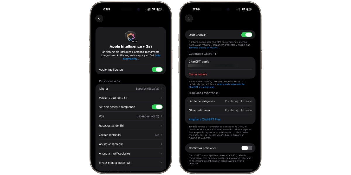Siri un Chatgpt iespējas