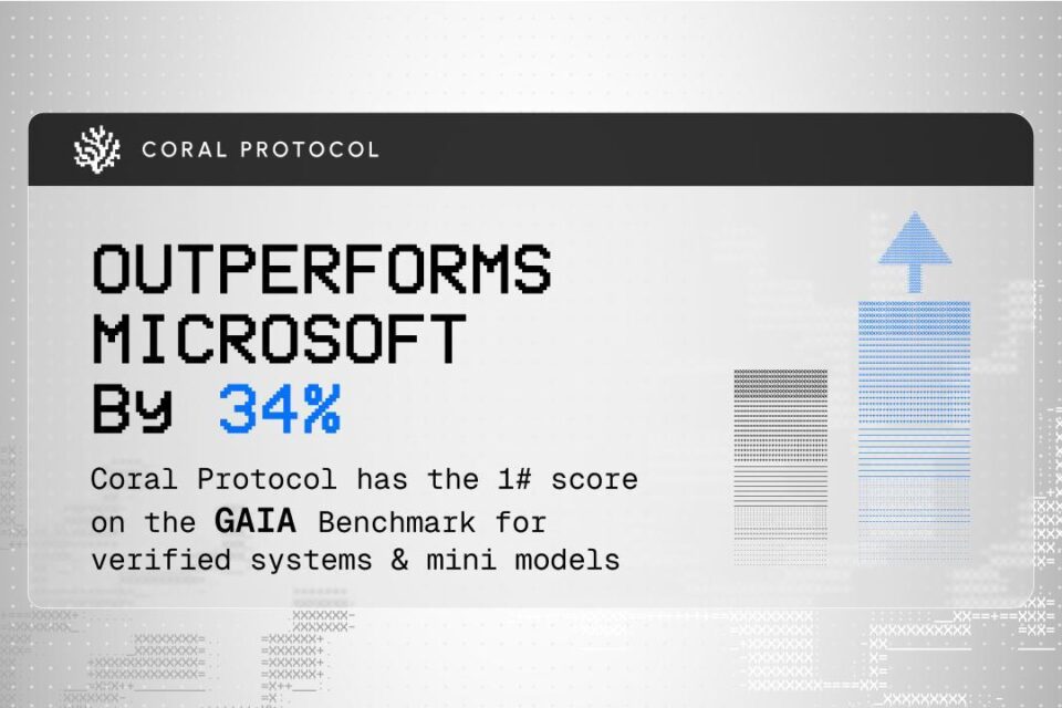 Koraļļu protokols pārspēj Microsoft par 34% ar AI mini modeļa labāko Gaia etalonu