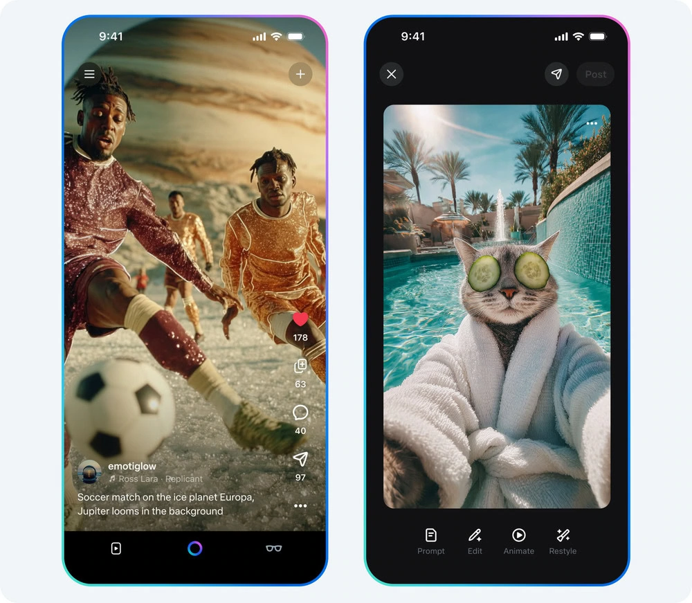 Meta vibes ai video padeves logotips 2