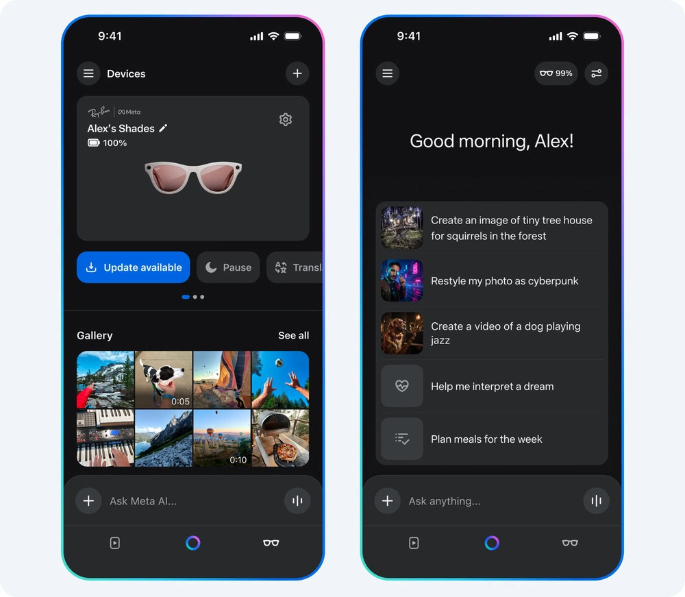 Meta vibes ai video padeves logotips 3