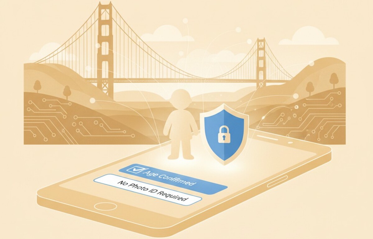 Kalifornijas jaunajai tiešsaistes vecuma pārbaudei nav nepieciešama fotoattēla ID