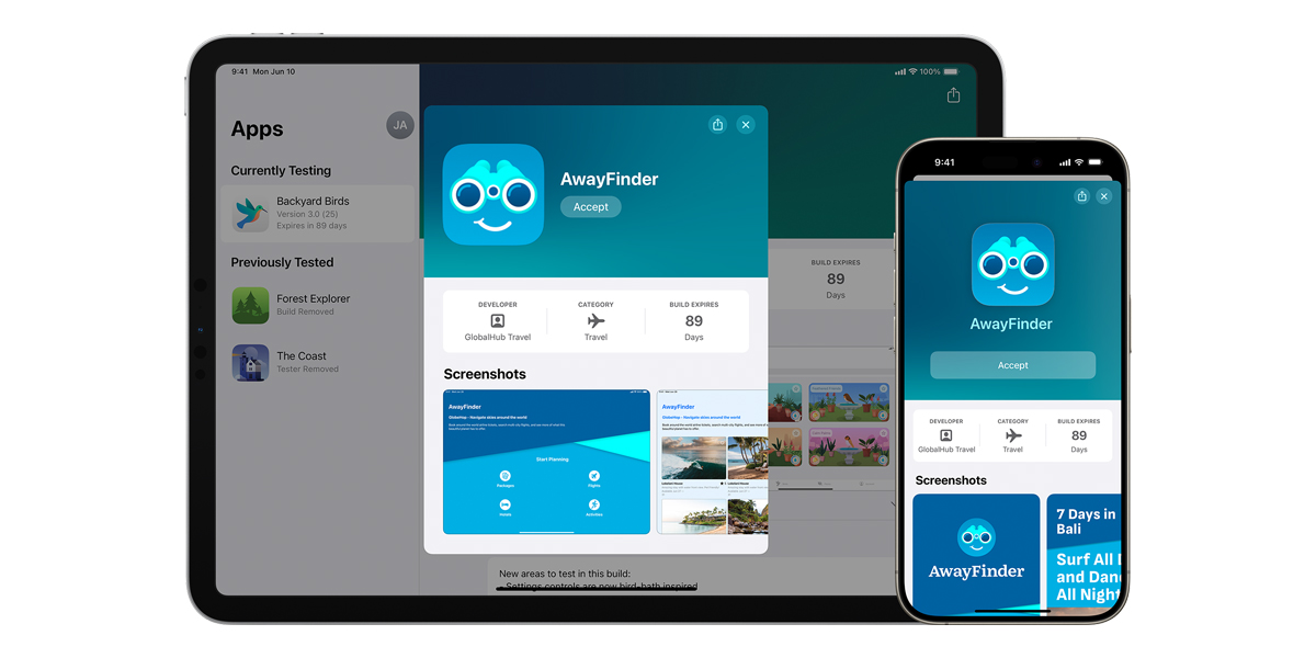 Nuevo diseño de TestFlight
