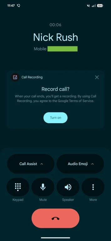Tālruņa lietotne zvanu ierakstīšanas zvanu palīgs