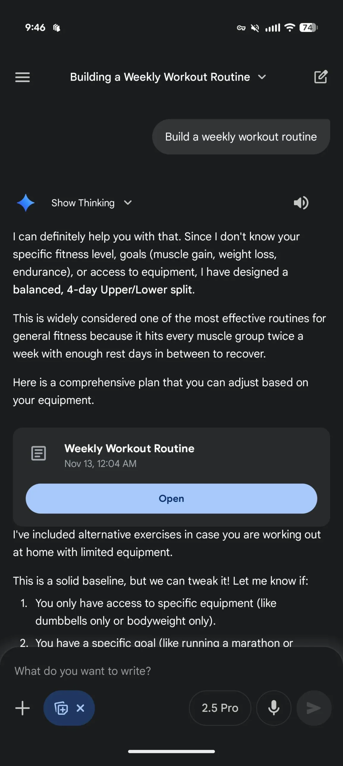 Google Gemini lietotnes tērzēšanas pārveidošana 1