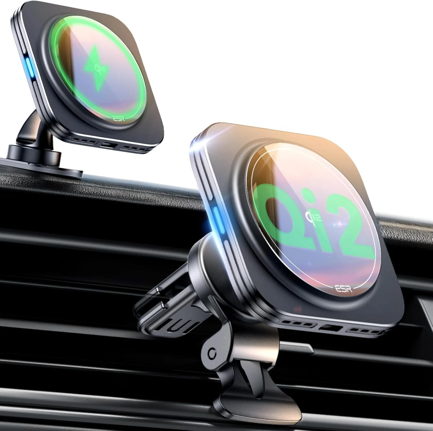 ESR Qi2 auto lādētājs labākie Qi2 lādētāji